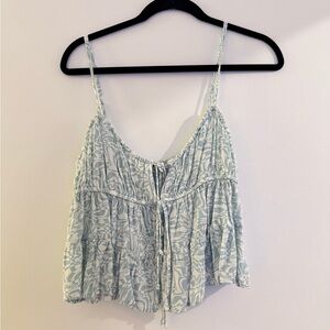 American Eagle Blue Crop Top